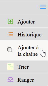 le bouton Ajouter à la chaîne
