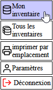 le bouton Mon inventaire