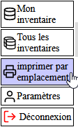 le bouton Imprimer par emplacement