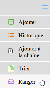 le bouton Ranger